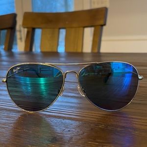 Maui Jim Maverick aviator sunglasses polarized